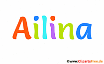 Ailina Vorname - Seltene Mädchennamen als Bilder