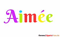 AimelleVorname für Mädchen, Baby als Illustration