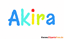 Akira Mädchenname für Baby als Gif-Bild