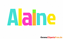 Alaine Mädchenname für Baby als Gif-Bild