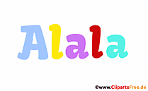 Alala Vorname für Mädchen - Seltene Babynamen als Bilder