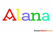 Alana Vorname für Mädchen als Bild