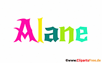 Alane Name für Mädchen als Animationsbild