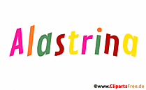 Alastrina Mädchenvorname als animiertes Bild