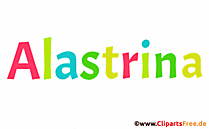 Alastrina Name Mädchenvorname für Baby Gif animiert