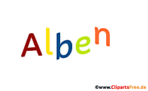 Albena Mädchenname für Baby als Gif-Bild