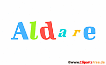 Aldare Mädchenname für Kind als Bild