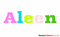 Aleen Mädchenname für Baby als Gif-Bild