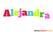 Alejandra Name für Baby - Schöne Mädchennamen aus bunten Buchstaben