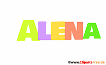 Alena Vorname für Mädchen als animierte Gif-Datei