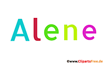 Alene Mädchenname für Baby als Gif-Bild