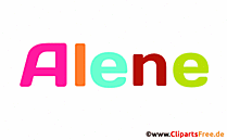Alene Mädchenvorname als animiertes Bild