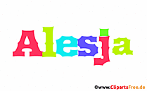 Alesja Name für Baby - Schöne Mädchennamen aus bunten Buchstaben