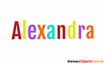 Alexandra Mädchenname für Baby als Gif-Bild