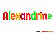 Alexandrine Vorname für Mädchen - Seltene Babynamen als Bilder