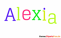 Alexia Mädchenvorname für Baby als animiertes Bild