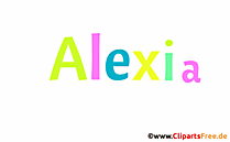 Alexia Vorname für Mädchen als animierte Gif-Datei