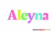 Aleyna Vorname für Mädchen als animierte Gif-Datei
