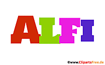 Alfi Name für Mädchen - Schöne Babynamen als Gifs