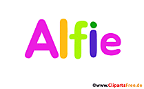 Alfie Mädchenvorname als animiertes Bild