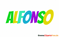 Alfonso Name Mädchenvorname für Baby Gif animiert