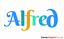 Alfred Name für Mädchen als Animationsbild