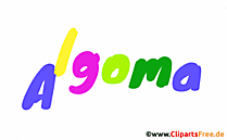 Algoma Name für Baby - Schöne Mädchennamen aus bunten Buchstaben