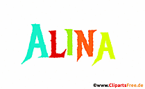 Alina Mädchenname für Baby als Gif-Bild