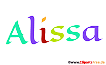 Alissa Mädchenvorname als animiertes Bild