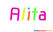 Alita Vorname für Mädchen - Seltene Babynamen als Bilder
