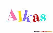 Alkas Vorname für Mädchen - Seltene Babynamen als Bilder