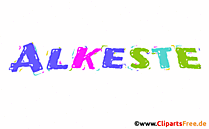 Alkeste Mädchenvorname als animiertes Bild