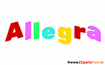 Allegra Mädchenname Illustration