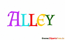 Alley Mädchenname für Kind als Bild