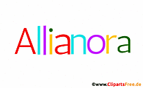 Allianora Vorname für Mädchen - Seltene Babynamen als Bilder