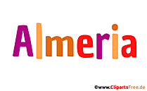 Almeria schöner Vorname für Mädchen Illustration, Gif