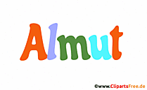 Almut Mädchenvorname für Baby als animiertes Bild