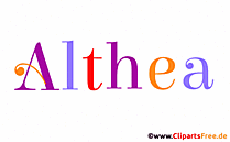 Althea Name für Mädchen - Schöne Babynamen als Gifs