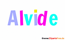 Alvide Vorname für Mädchen - Seltene Babynamen als Bilder