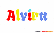 Alvira Name Vorname für Baby Gif-Animation
