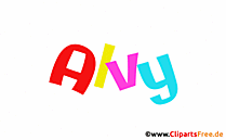 Alvy Name für Baby - Schöne Mädchennamen aus bunten Buchstaben