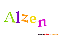 Alzena Name für Mädchen als Animationsbild