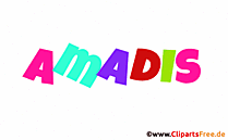 Amadis Mädchenvorname Illustration animiert