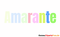 Amarante Vorname für Mädchen - Schöne Frauenvornamen mit Deko-Buchstaben