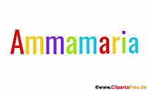 Ammamaria Mädchenvorname Illustration animiert