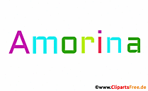 Amorina Mädchenvorname als animiertes Bild
