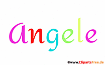 Angele Vorname für Mädchenbaby animierte Gif-Datei
