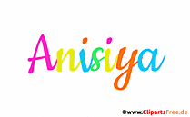 Anisiya Vorname für Mädchenbaby animierte Gif-Datei
