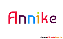 Annike Vorname für Mädchenbaby animierte Gif-Datei