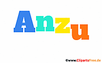 Anzu Vorname für Mädchenbaby animierte Gif-Datei